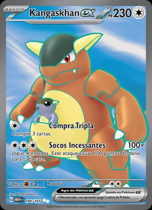 Kangaskhan ex, carta 190 de 151