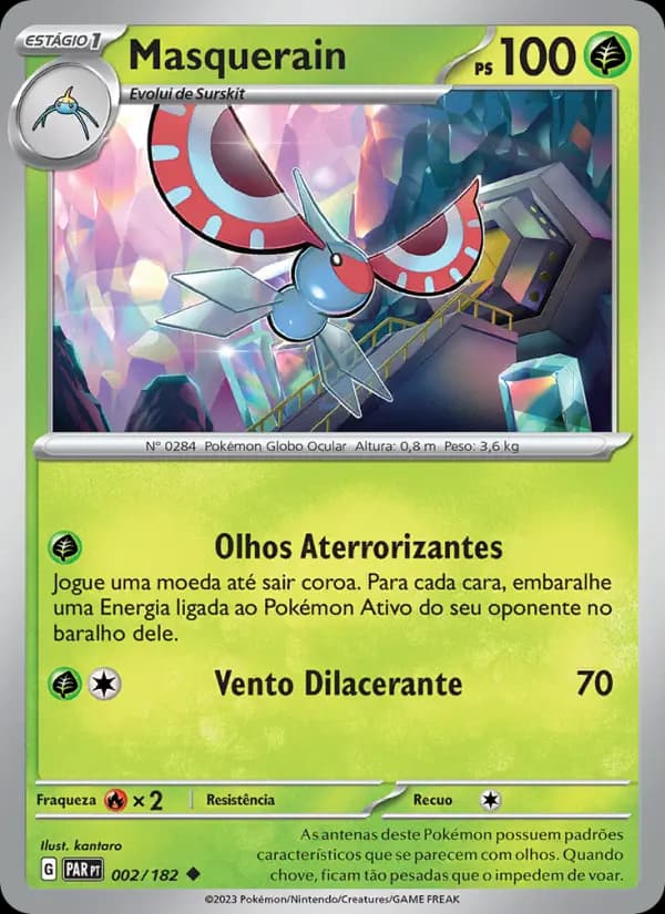 Masquerain, carta 002 de Fenda Paradoxal