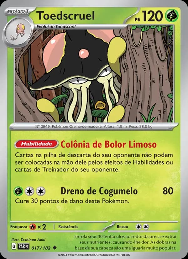 Toedscruel, carta 017 de Fenda Paradoxal