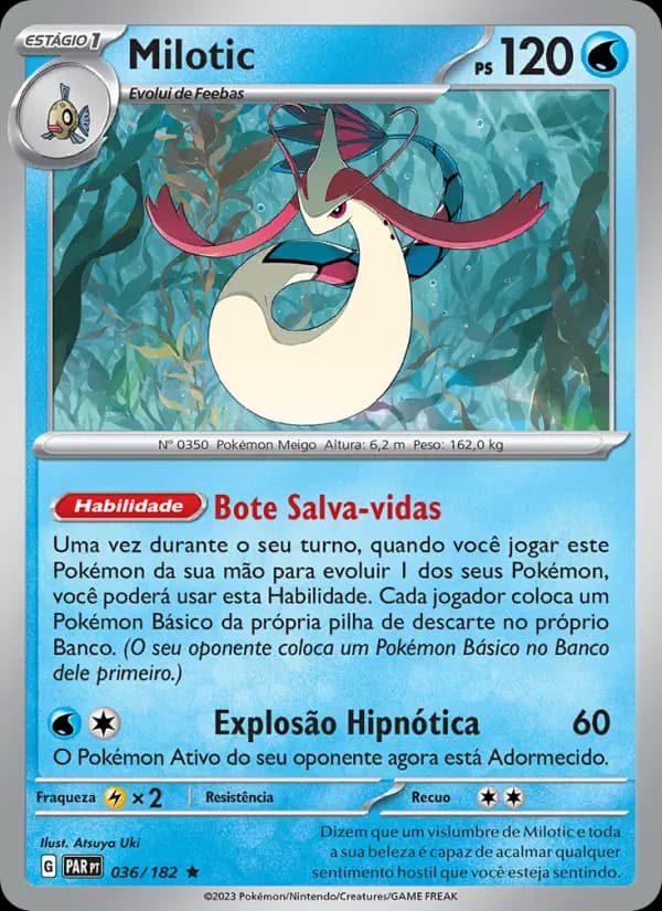 Milotic, carta 036 de Fenda Paradoxal