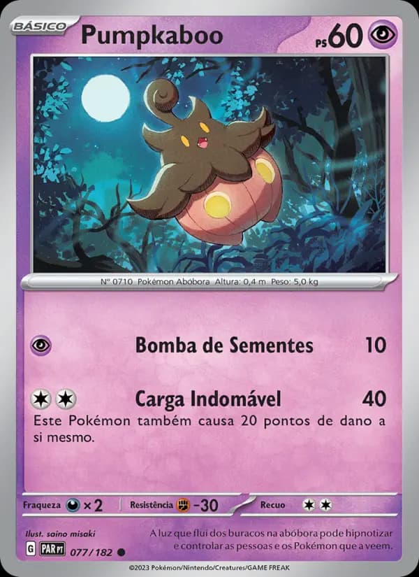 Pumpkaboo, carta 077 de Fenda Paradoxal
