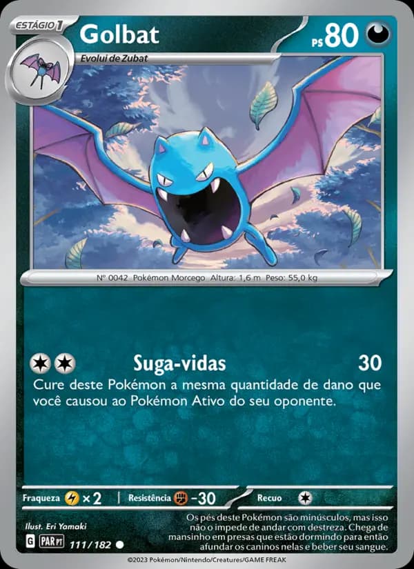Golbat, carta 111 de Fenda Paradoxal