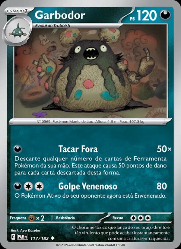 Garbodor, carta 117 de Fenda Paradoxal