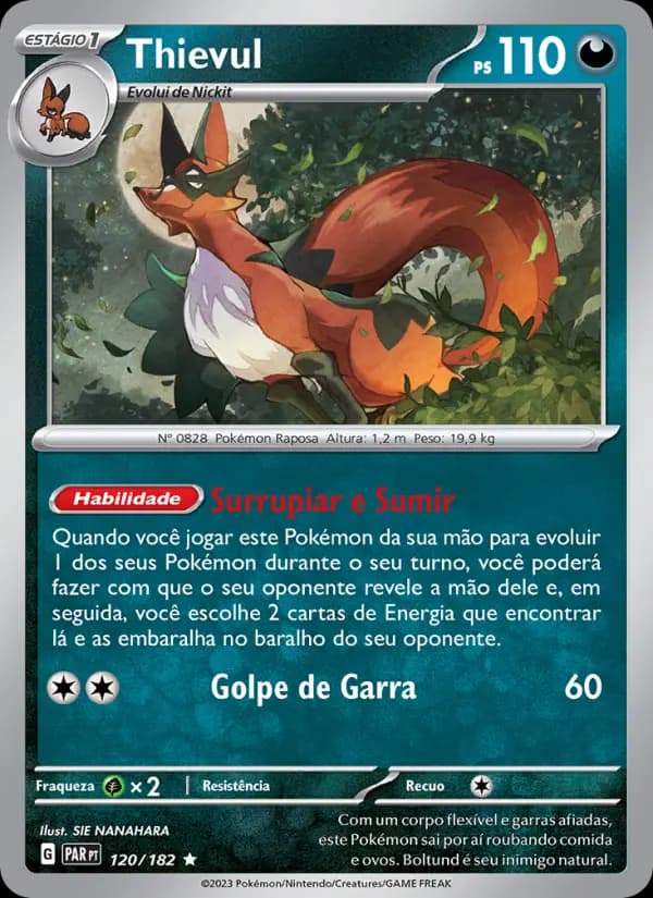 Thievul, carta 120 de Fenda Paradoxal