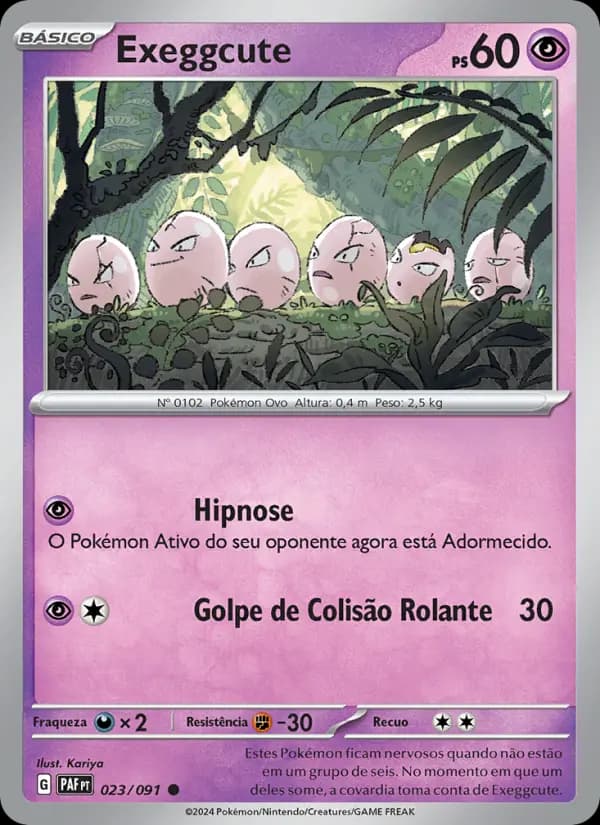 Exeggcute, carta 023 de Destinos de Paldea