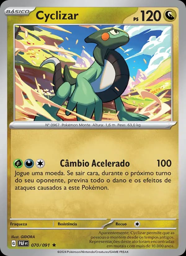 Cyclizar, carta 070 de Destinos de Paldea