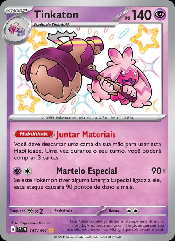 Tinkaton, carta 167 de Destinos de Paldea