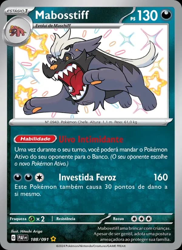 Mabosstiff, carta 188 de Destinos de Paldea