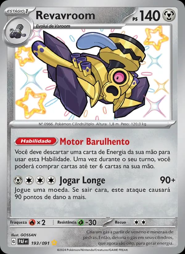 Revavroom, carta 193 de Destinos de Paldea