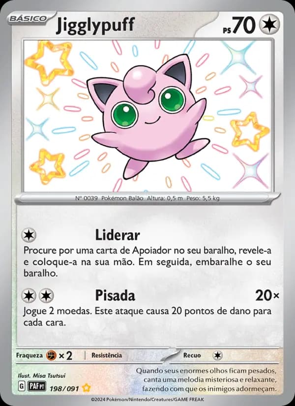 Jigglypuff, carta 198 de Destinos de Paldea