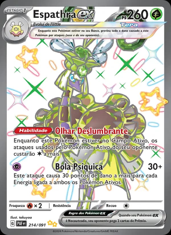 Espathra ex, carta 214 de Destinos de Paldea