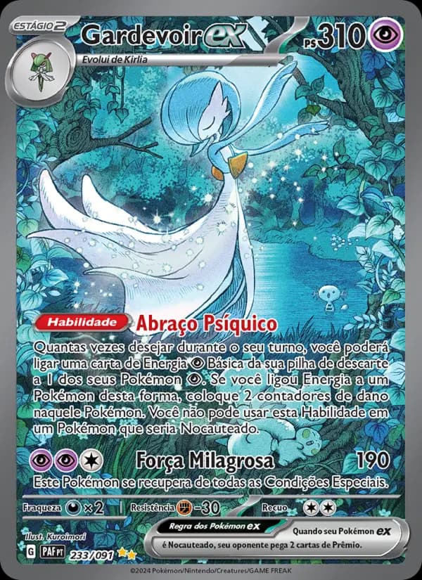 Gardevoir ex, carta 233 de Destinos de Paldea