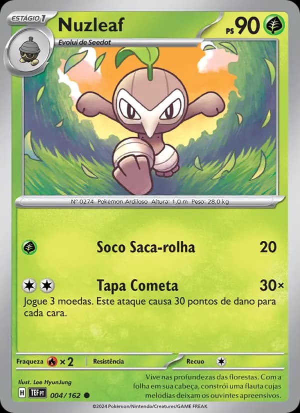 Nuzleaf, carta 004 de Forças Temporais