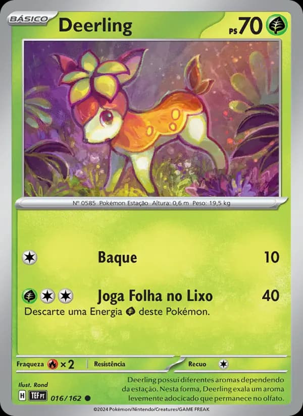 Deerling, carta 016 de Forças Temporais