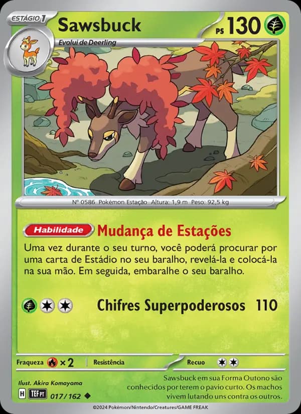 Sawsbuck, carta 017 de Forças Temporais
