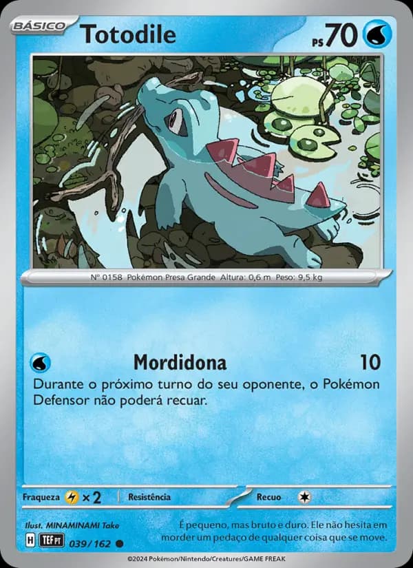 Totodile, carta 039 de Forças Temporais
