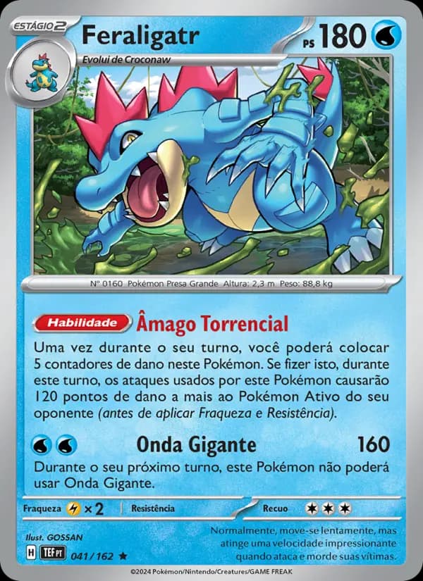 Feraligatr, carta 041 de Forças Temporais