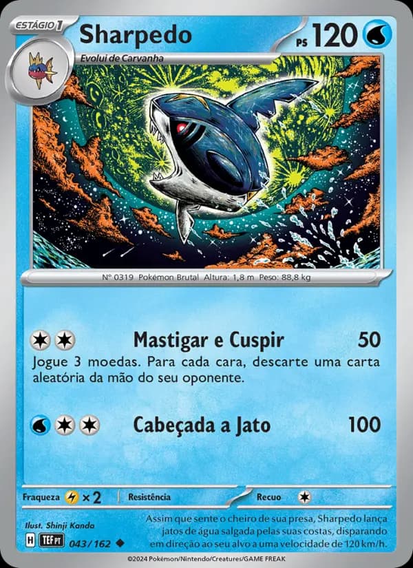 Sharpedo, carta 043 de Forças Temporais