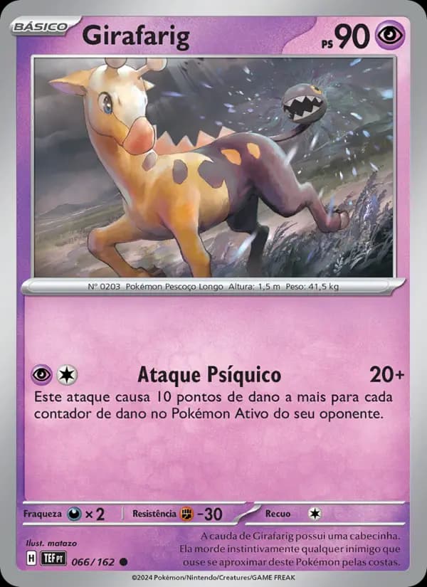 Girafarig, carta 066 de Forças Temporais