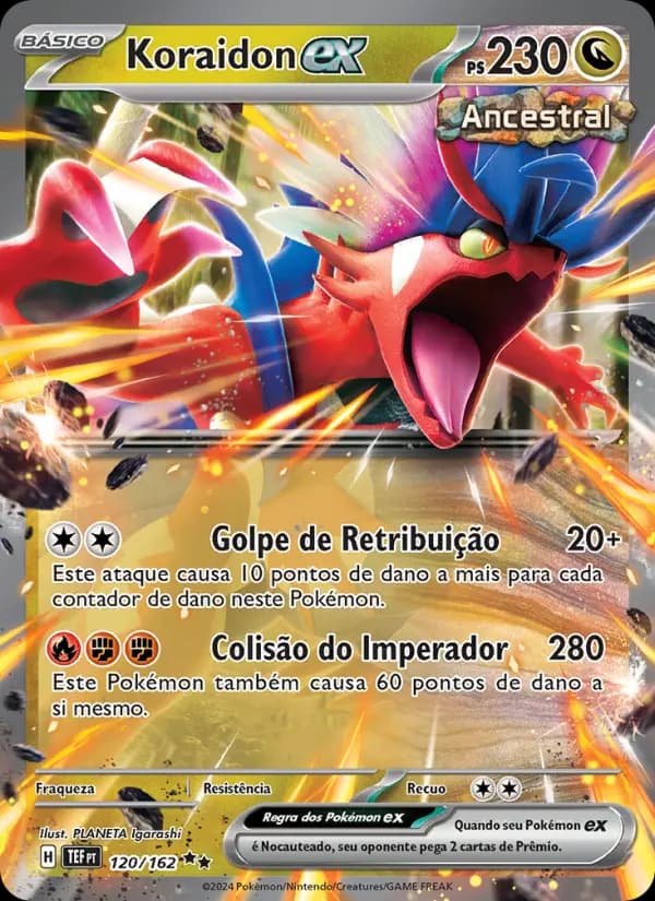 Koraidon ex, carta 120 de Forças Temporais