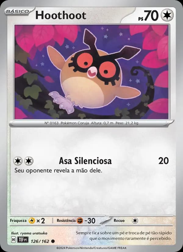 Hoothoot, carta 126 de Forças Temporais