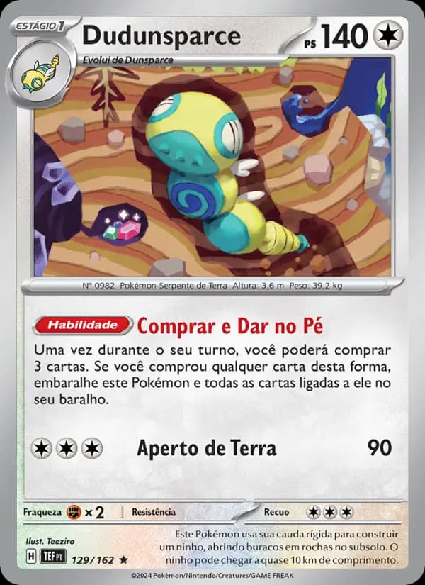 Dudunsparce, carta 129 de Forças Temporais