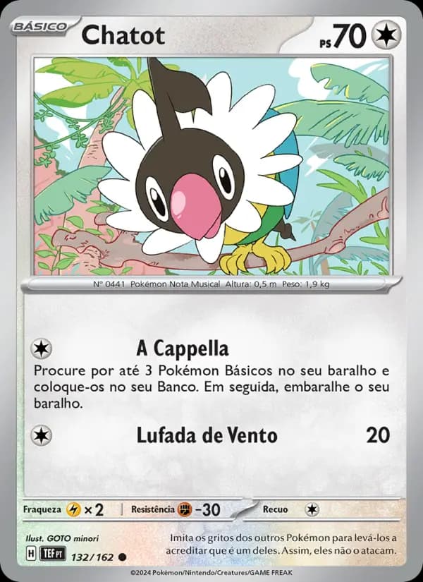 Chatot, carta 132 de Forças Temporais