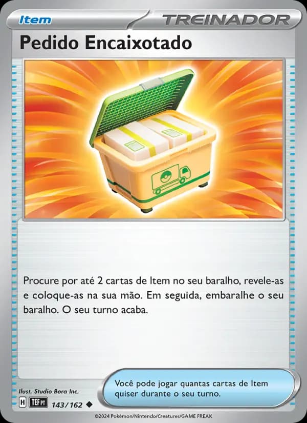 Pedido Encaixotado, carta 143 de Forças Temporais