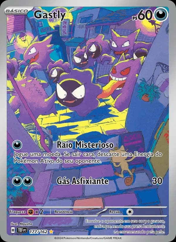 Gastly, carta 177 de Forças Temporais