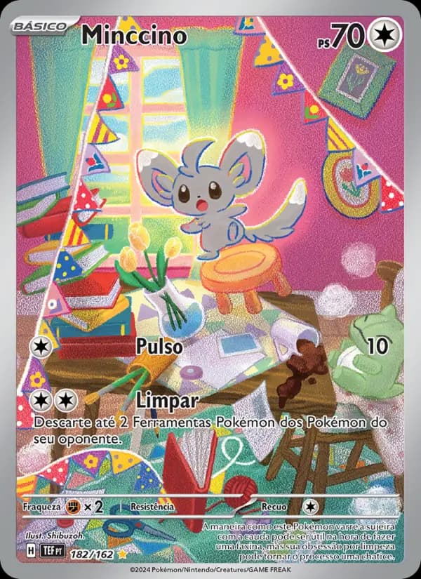 Minccino, carta 182 de Forças Temporais