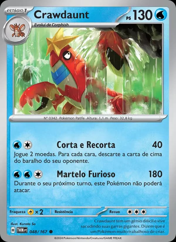 Crawdaunt, carta 048 de Máscaras do Crepúsculo