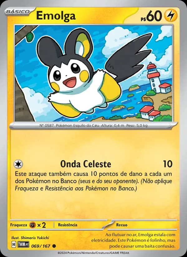 Emolga, carta 069 de Máscaras do Crepúsculo