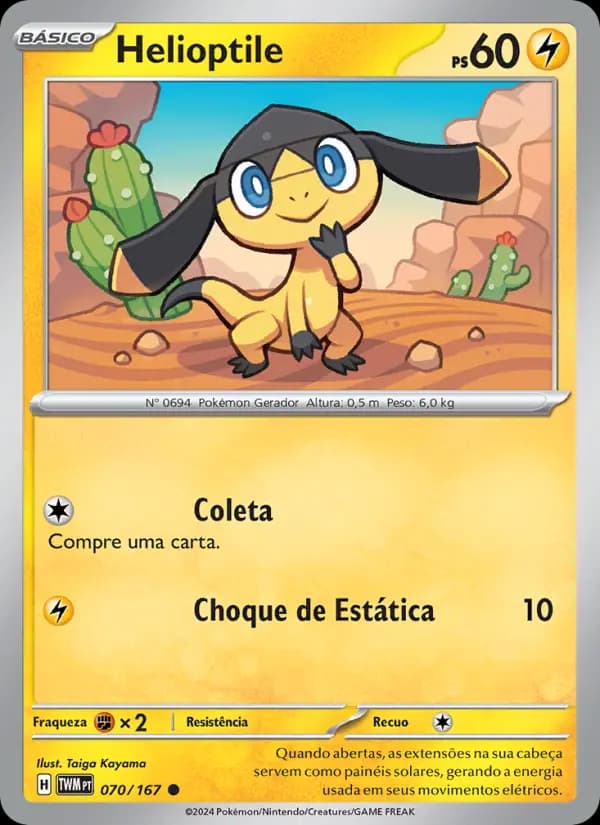 Helioptile, carta 070 de Máscaras do Crepúsculo