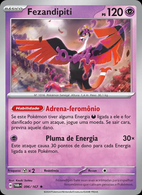 Fezandipiti, carta 096 de Máscaras do Crepúsculo