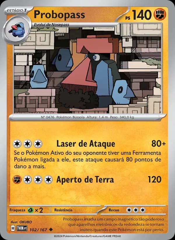 Probopass, carta 102 de Máscaras do Crepúsculo