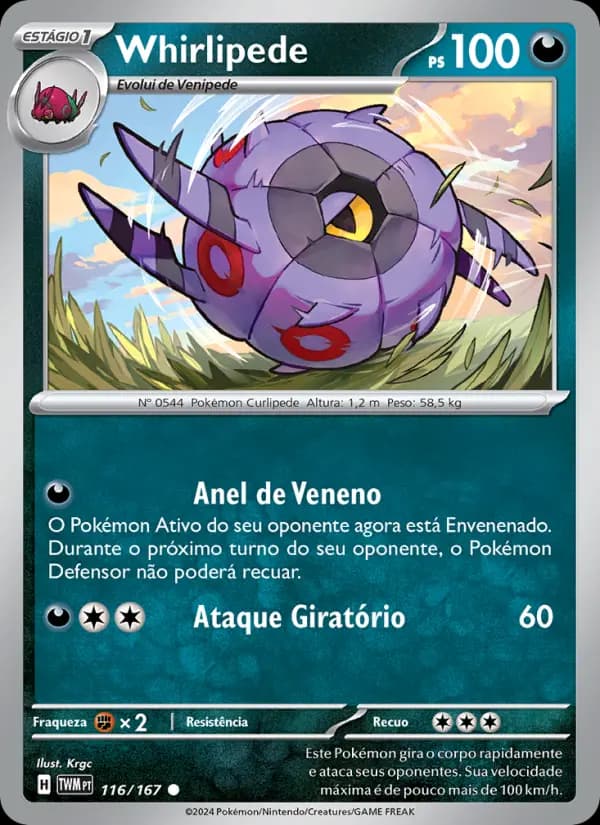Whirlipede, carta 116 de Máscaras do Crepúsculo