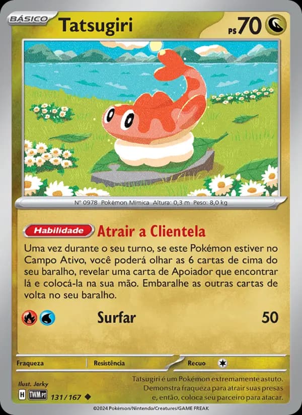 Tatsugiri, carta 131 de Máscaras do Crepúsculo