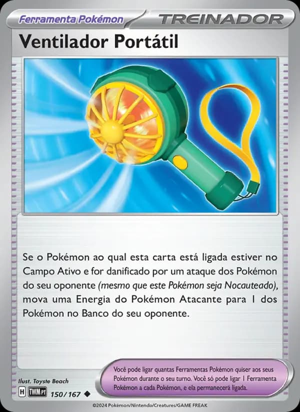 Ventilador Portátil, carta 150 de Máscaras do Crepúsculo