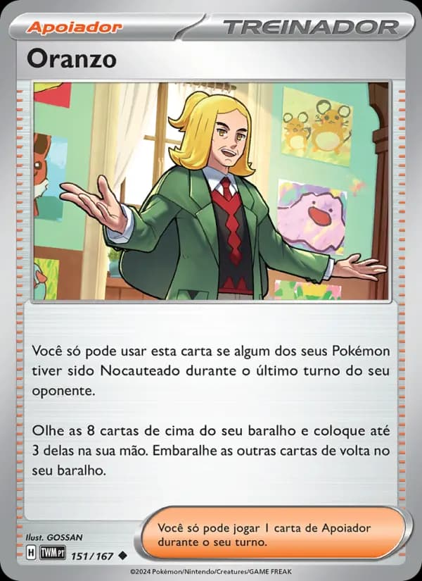 Oranzo, carta 151 de Máscaras do Crepúsculo