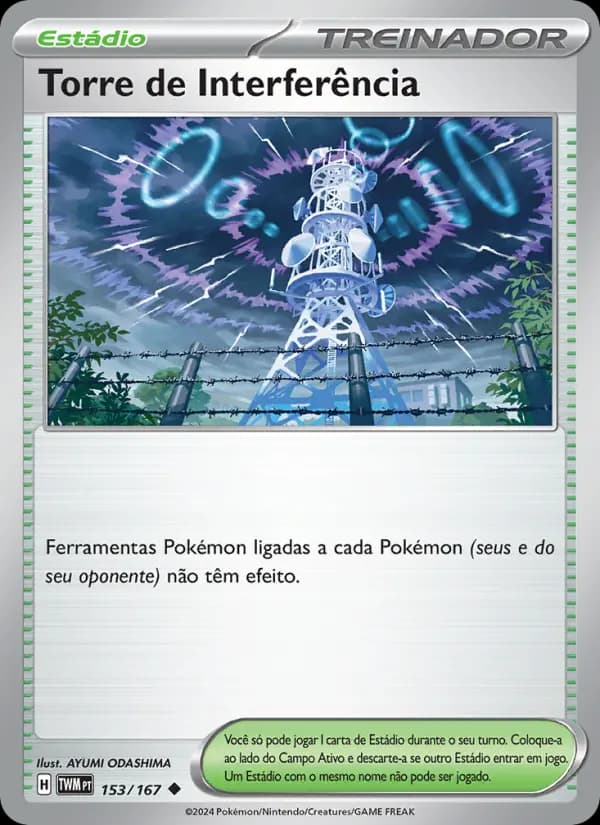 Torre de Interferência, carta 153 de Máscaras do Crepúsculo