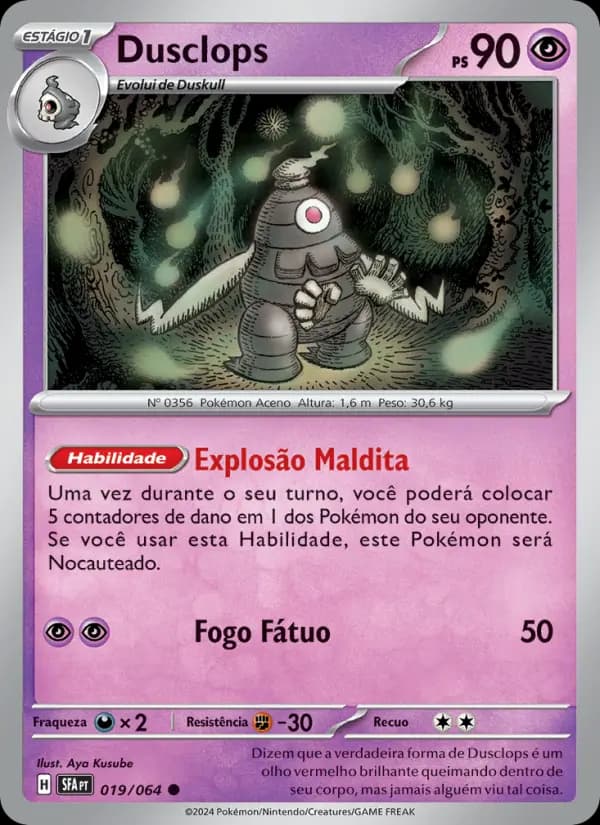 Dusclops, carta 019 de Fábulas Nebulosas