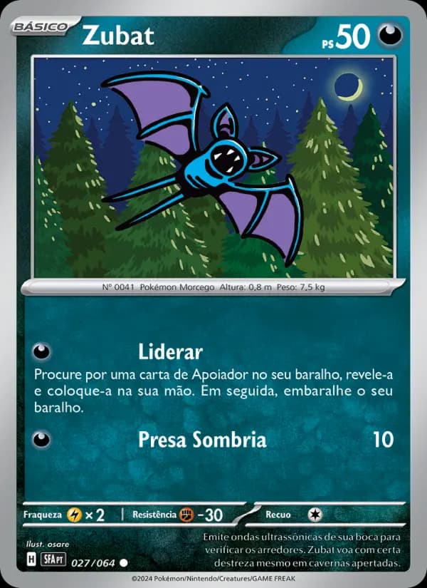Zubat, carta 027 de Fábulas Nebulosas