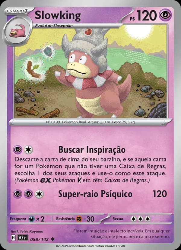 Slowking, carta 058 de Coroa Estelar
