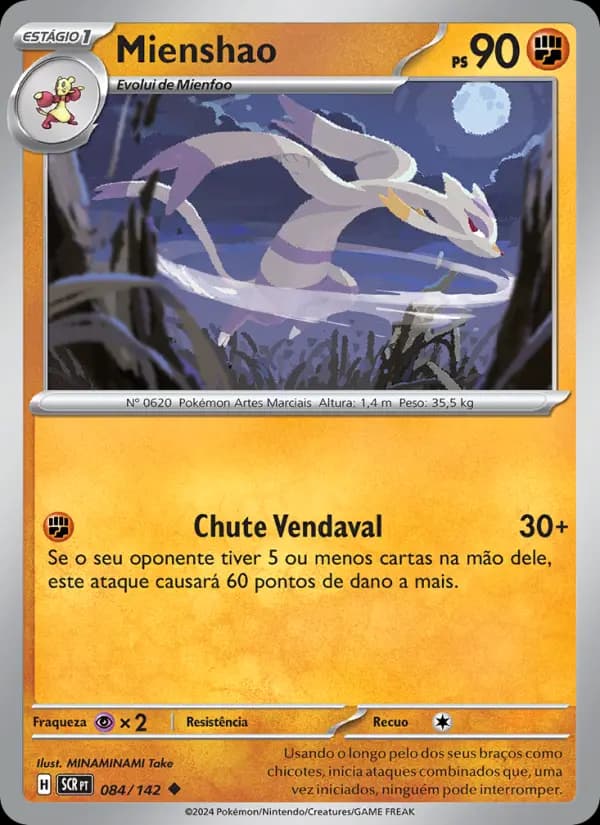 Mienshao, carta 084 de Coroa Estelar
