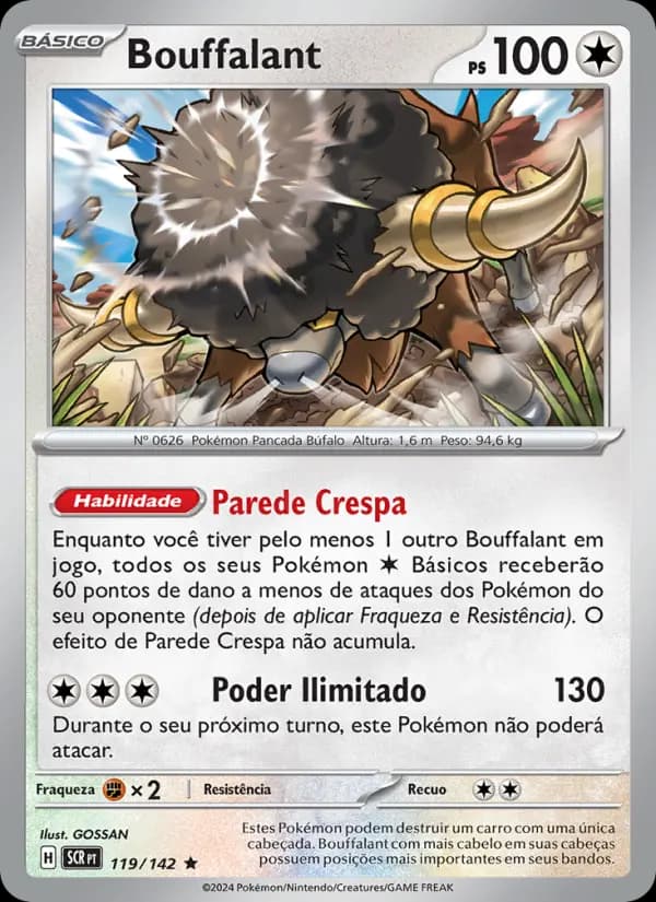 Bouffalant, carta 119 de Coroa Estelar