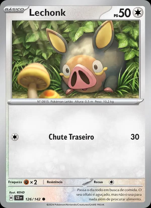 Lechonk, carta 126 de Coroa Estelar