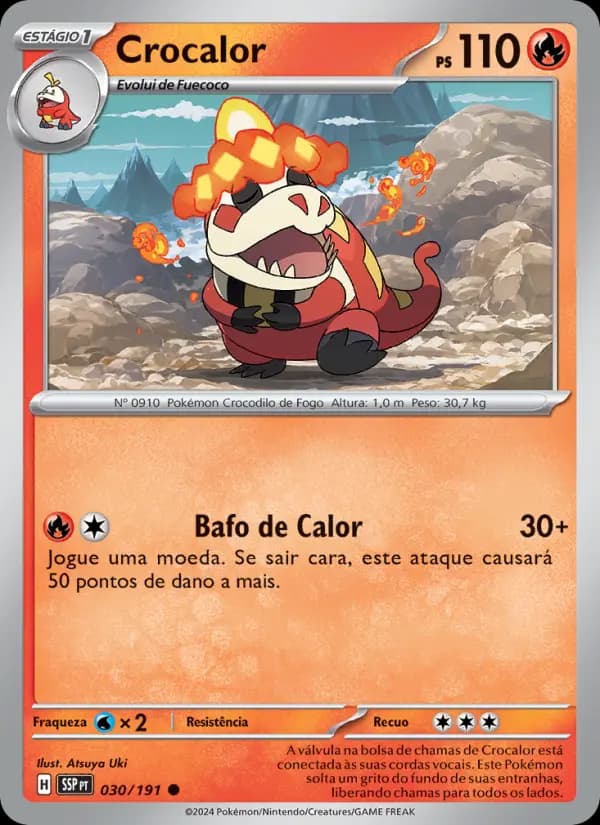 Crocalor, carta 030 de Fagulhas Impetuosas