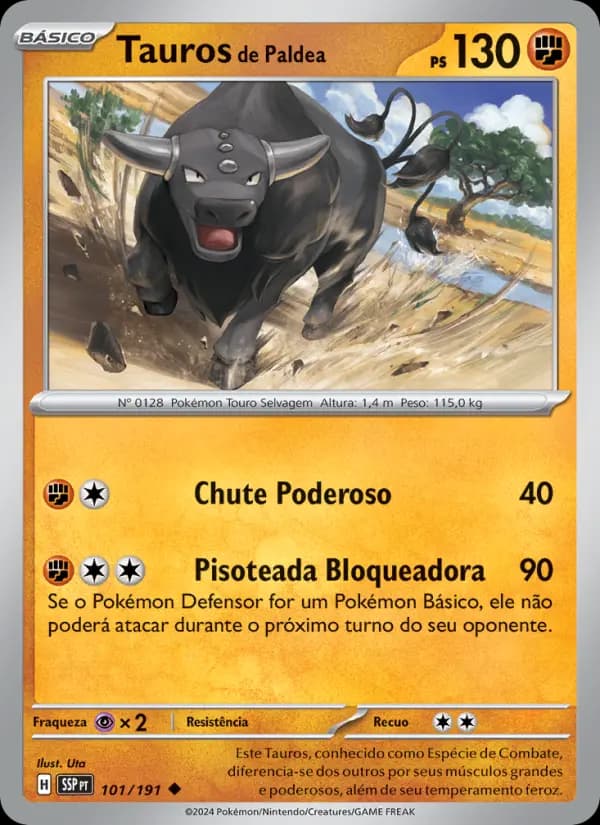 Tauros de Paldea, carta 101 de Fagulhas Impetuosas