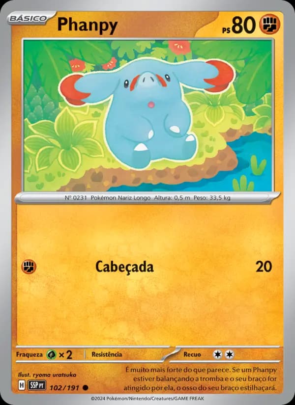 Phanpy, carta 102 de Fagulhas Impetuosas