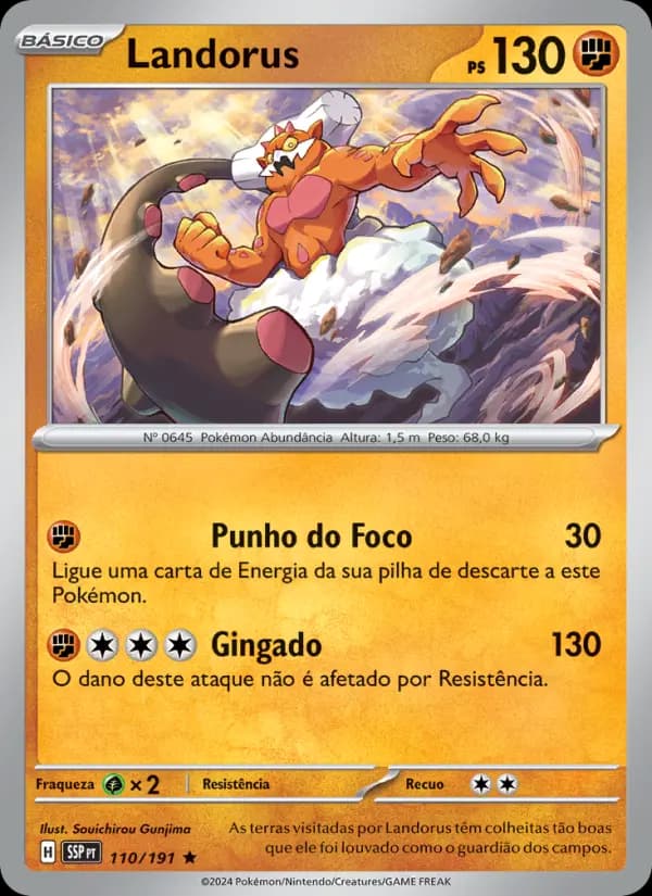 Landorus, carta 110 de Fagulhas Impetuosas